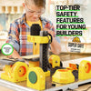 4 in 1 Woodworking Station for Kids Real Construction Tools