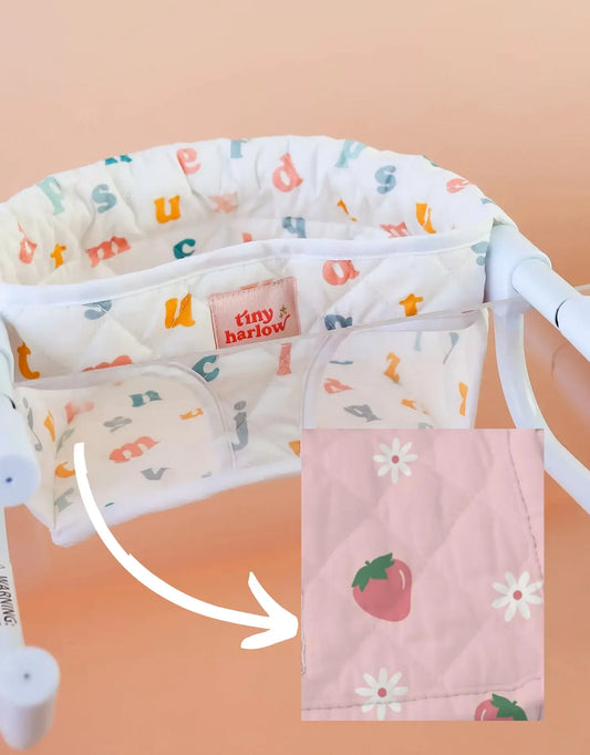 Feeding chair for doll - Strawberry picnic