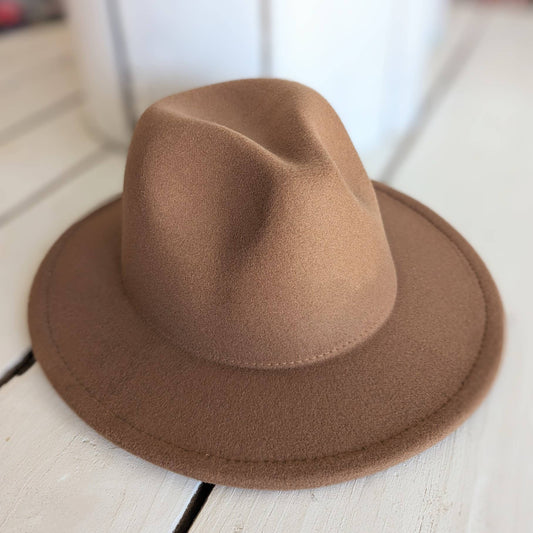 Kids Western Hat in Camel