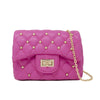 Classic Quilted Stud Mini Bag: Pink