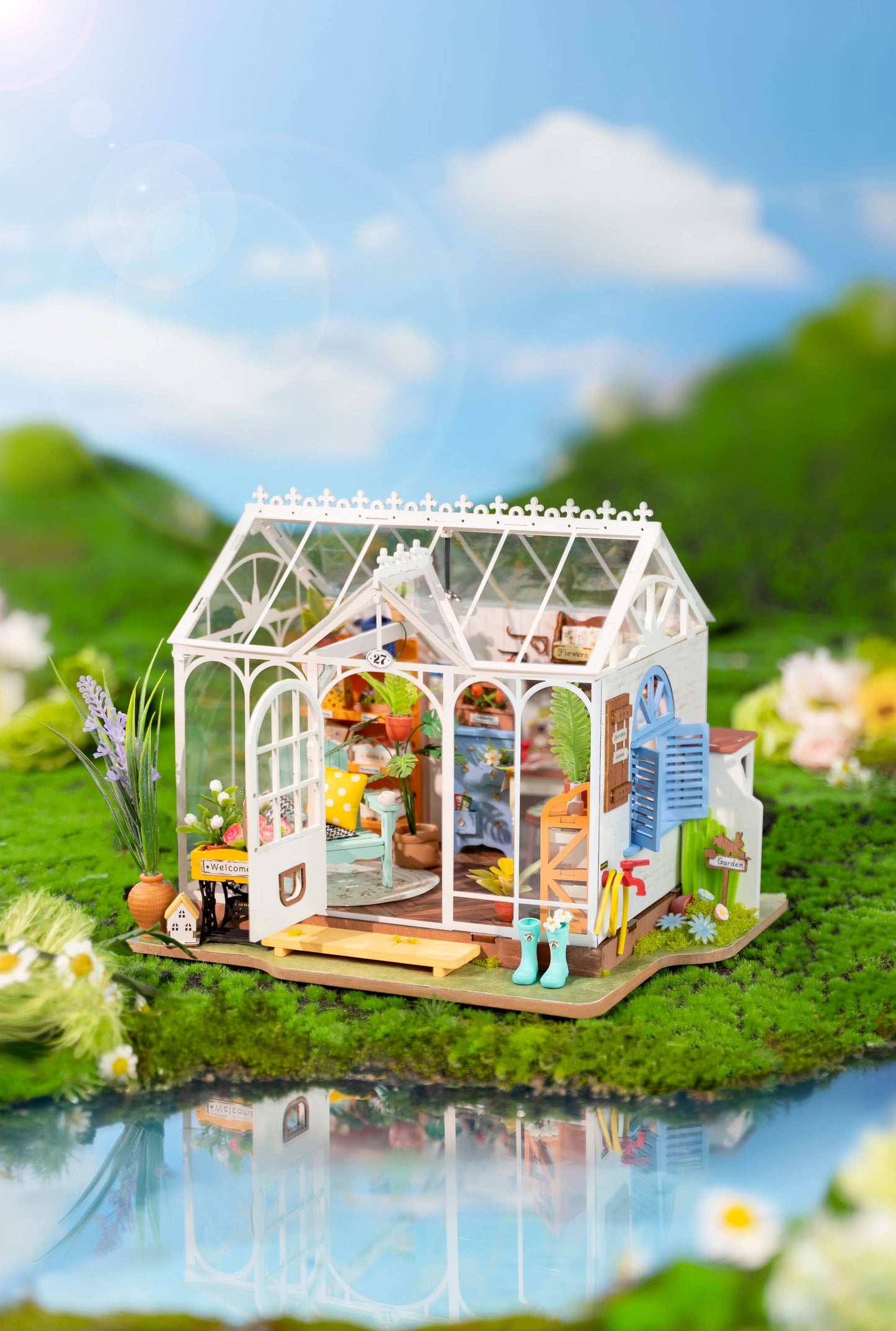 DIY Miniature House Kit: Dreamy Garden House