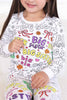 Colorable Two-Piece Pajama Set | Big Sis