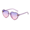 Heart Cute Children's Sunglasses kids summer Sunglasses: Black