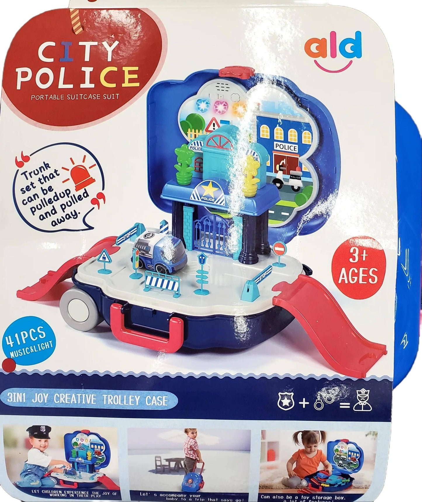 City Police Luggage Play Set