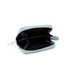 Sequin Heart Spiral Strap Wallet for Kids: Blue (Denim)