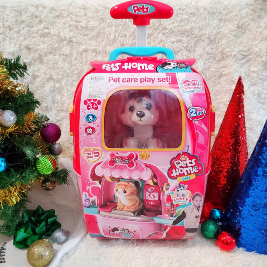 Pet Home Puppy Luggage Playset