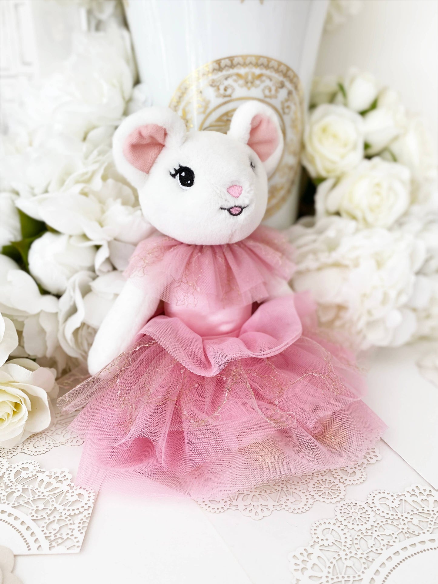 Claris The Chicest Mouse In Paris - 12" pink plush toy