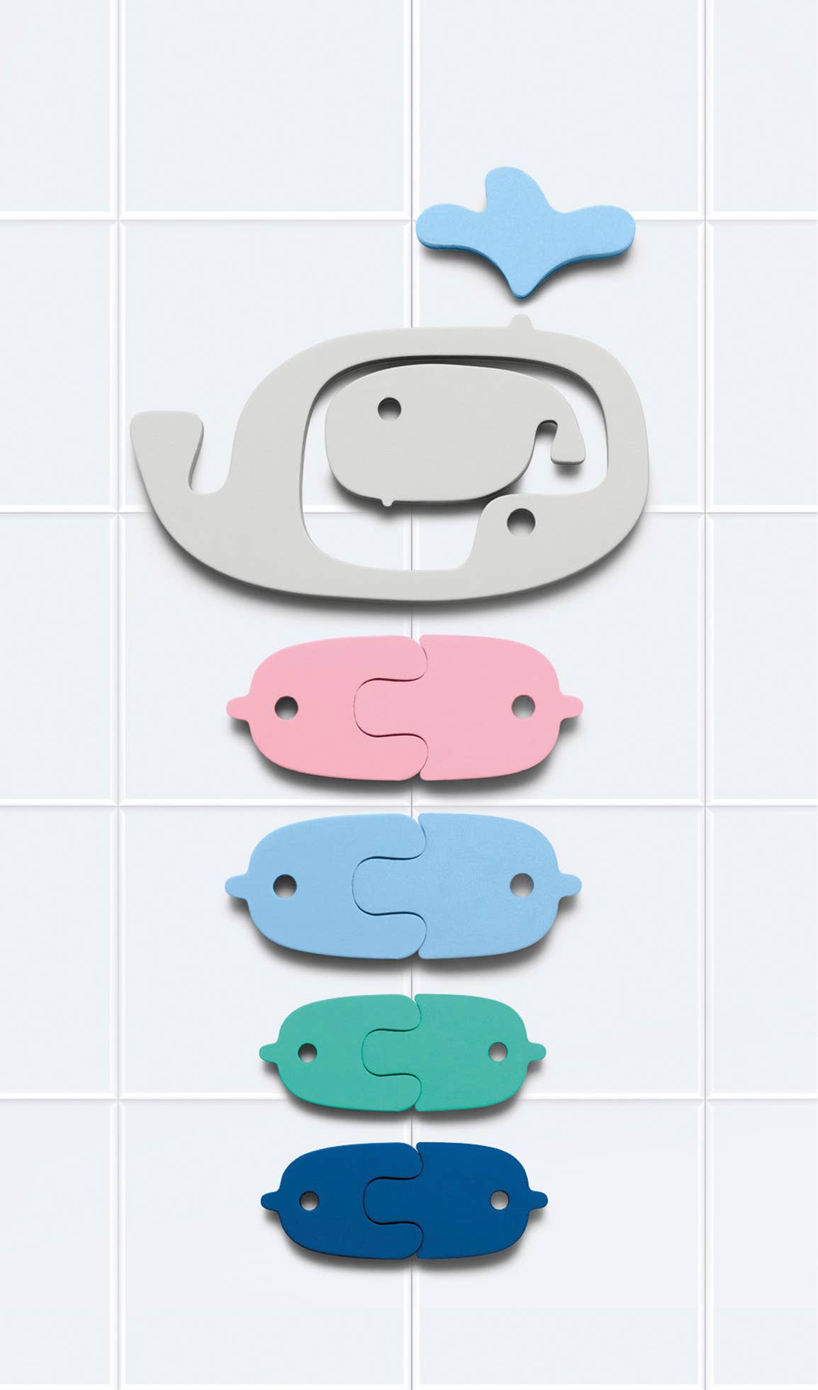 Quut Bath Puzzle - Bath time is even more fun! Bath Toys: Whale