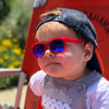 Pink Sunglasses: Baby (Ages 0-2) / Grey Polarized Lens