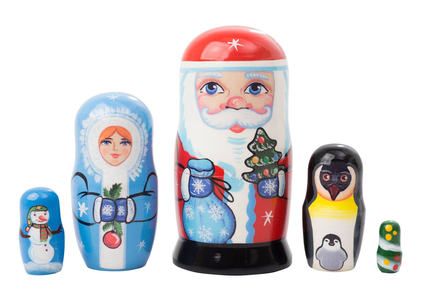 Christmas Nesting Doll 5pc./4"