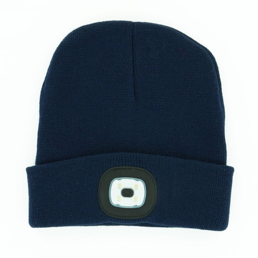 Night Scope Rechargeable LED Beanie Open Stock: Navy