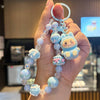Crystal Quicksand Labubu Keychain Bag Charm