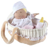 Carry Cot with Baby Grace, Bottle & Blanket