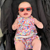 Pink Sunglasses: Baby (Ages 0-2) / Grey Polarized Lens