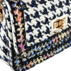 Houndstooth Purse: Navy/Beige