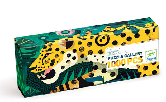1000pc Leopard Gallery Puzzle + Poster