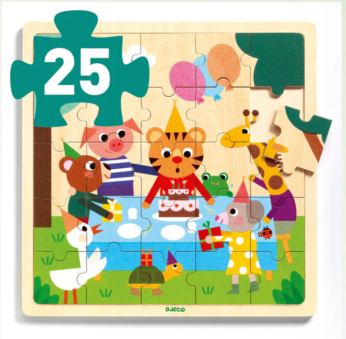 25pc Wooden Puzzle - Happy Birthday