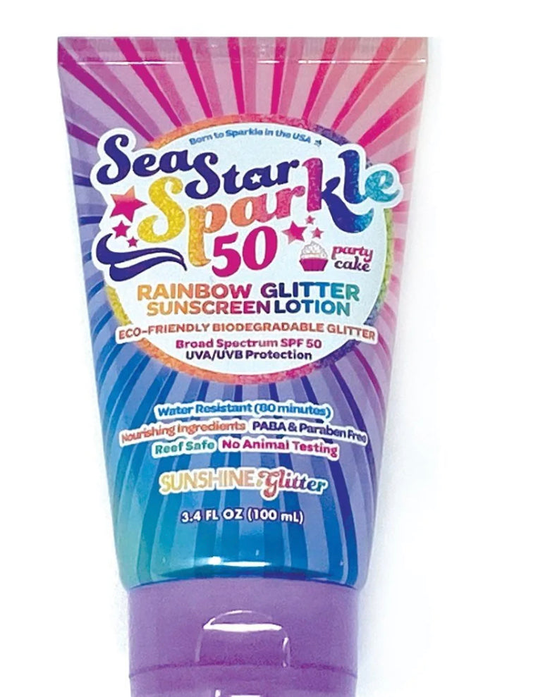 Sea Star Sparkle Sunscreen SPF50 RAINBOW GLITTER