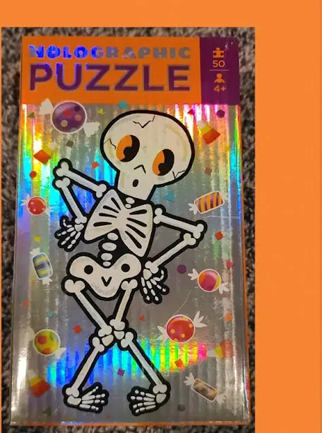 Holographic Puzzle - Halloween Skeleton 50 pieces