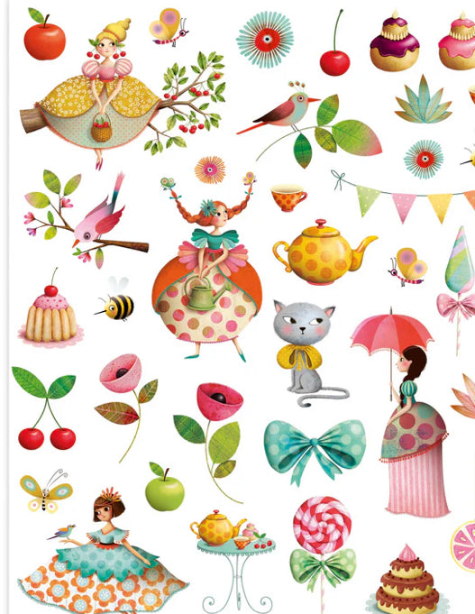 Sticker Sheets Princess Tea Party
