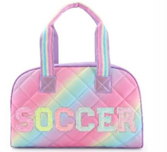 SOCCER QUILTED MEDIUM DUFFLE BAG
