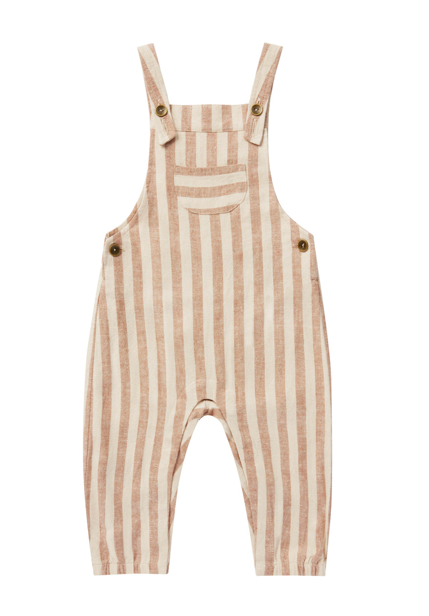 Rylee + Cru BABY OVERALLS || CLAY STRIPE