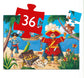36pc Silhouette Jigsaw Puzzle The Pirate and his Treasure