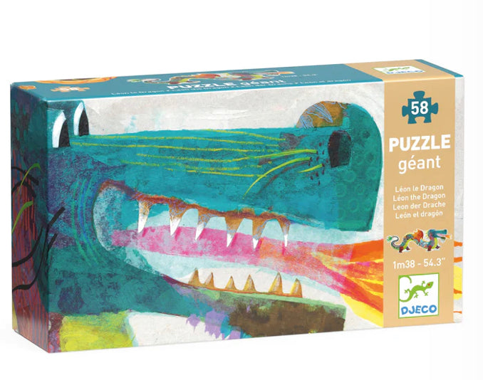 58pc Giant Floor Jigsaw Puzzle Leon The Dragon