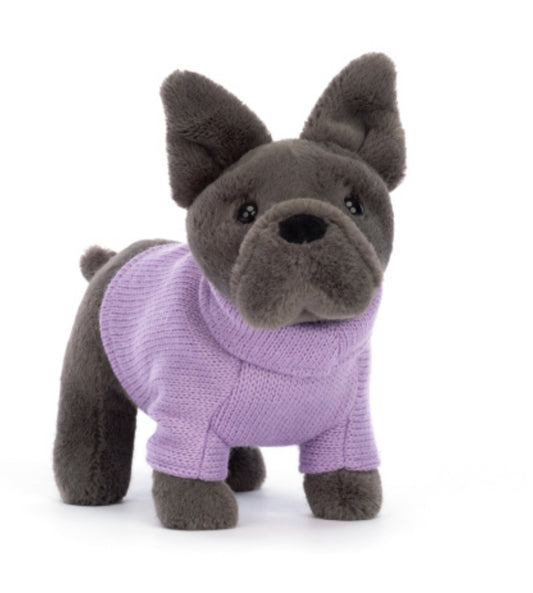 Sweater French Bulldog Purple