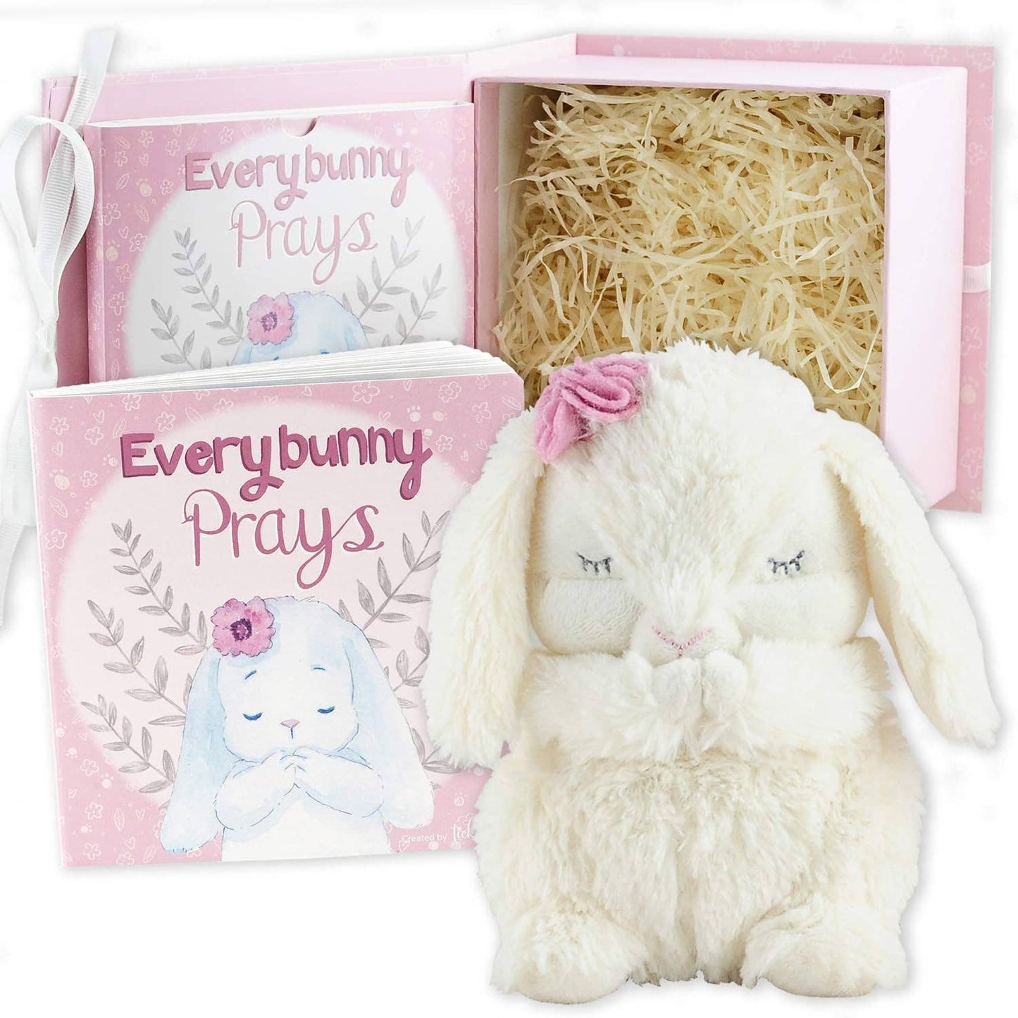 Everybunny Prays Giftset w/Book and Bunny reciting prayer