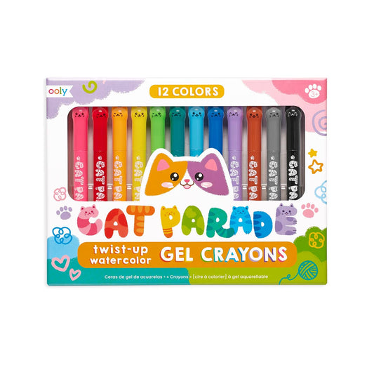 Art Cat Parade Gel Crayons - Set of 12 - Einstein's Attic