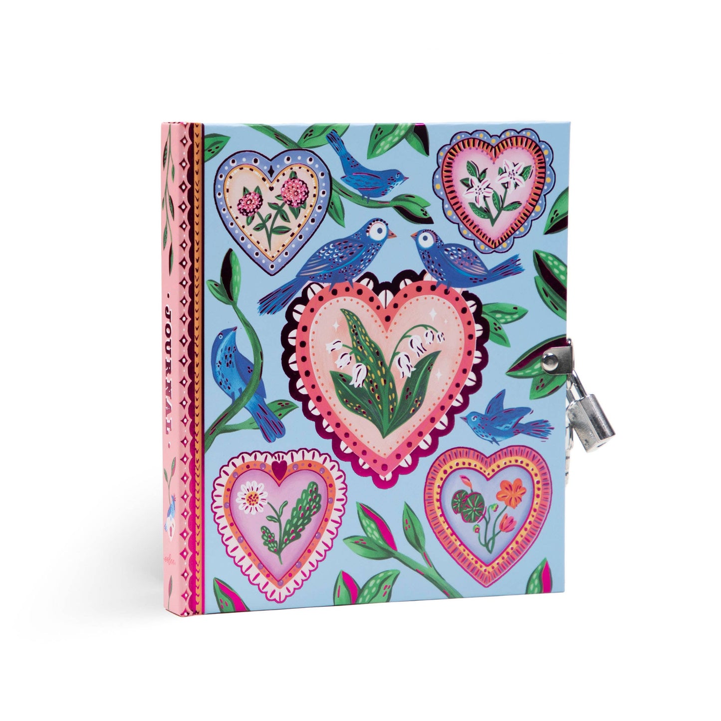 Hearts and Birds Journal- Locked
