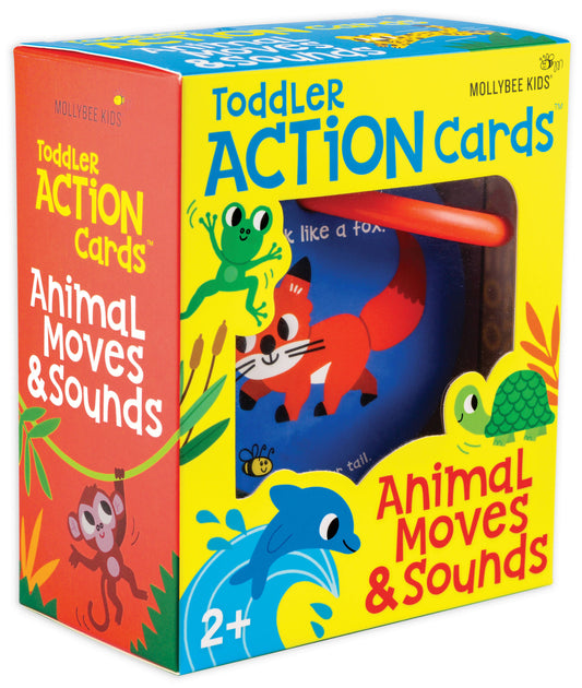 Toddler Action Cards Animal Moves and Sounds