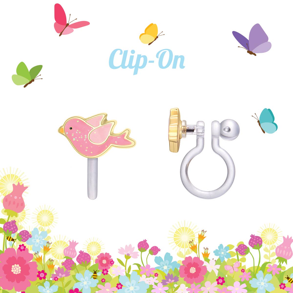 CLIP ON Cutie Earrings- Twinkle Bird