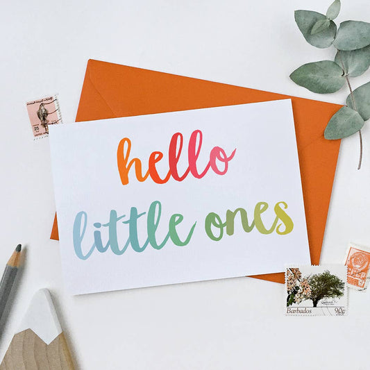 Hello Little Ones New Baby & Twins Card - Einstein's Attic