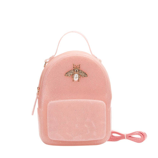 Pink Gold Bee Jelly Mini Backpack