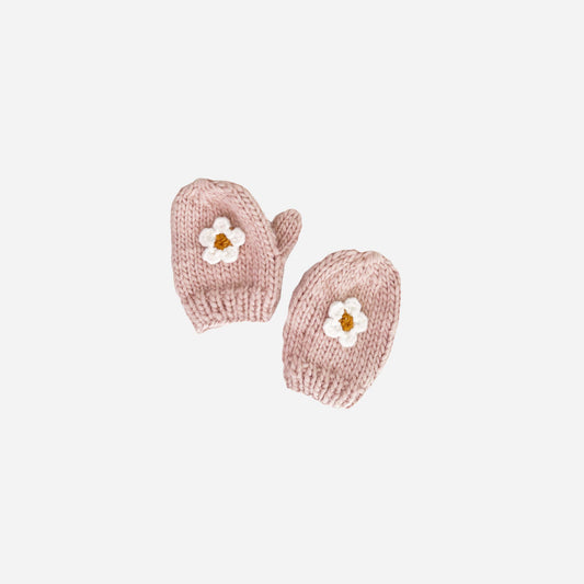 Flower Mittens, Blush | Kids and Baby Mitts