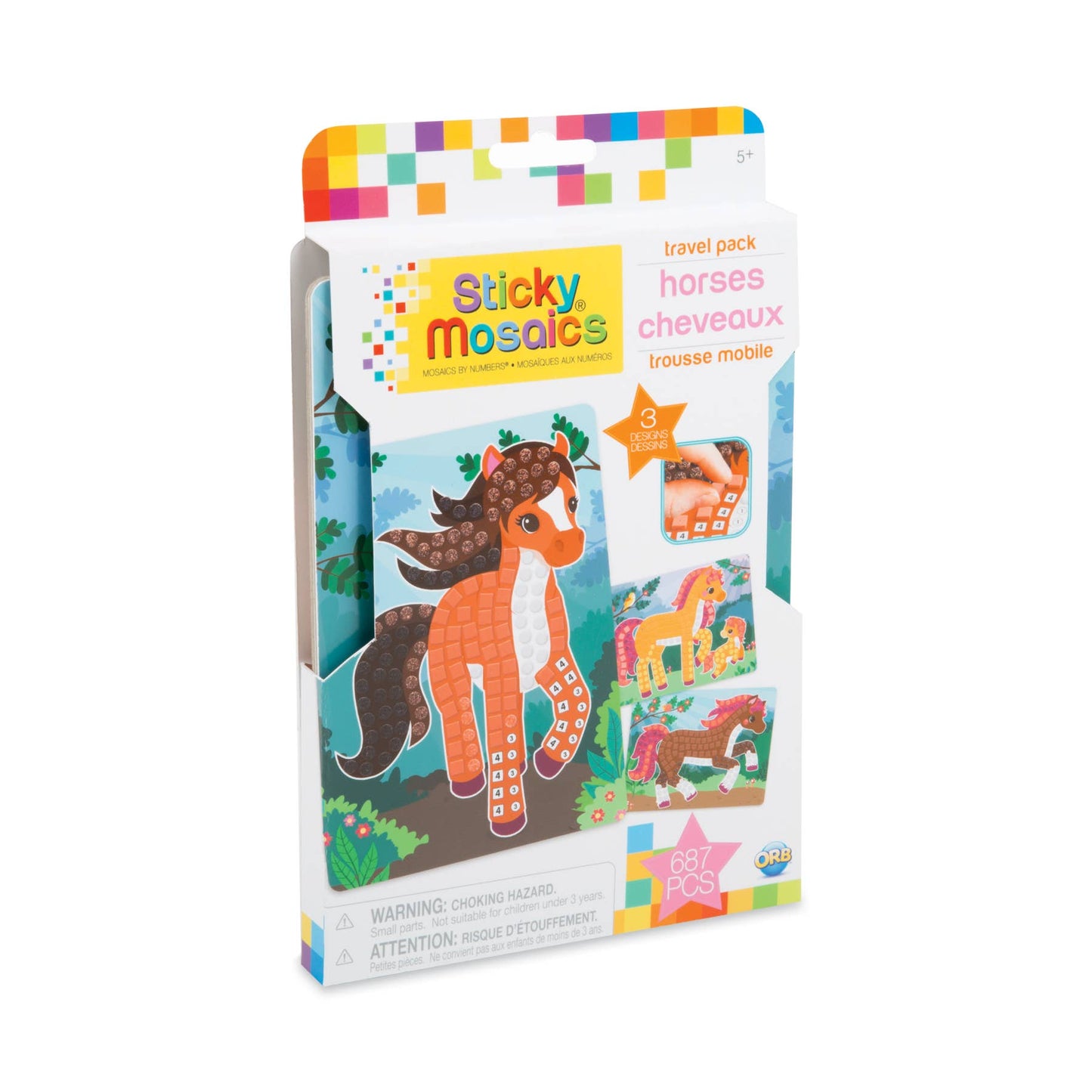 Sticky Mosaics™ Travel Horses