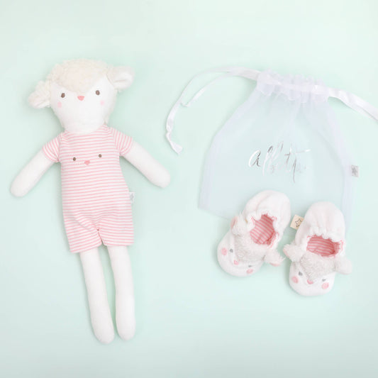 Fuzzy Lamb  Booties - Einstein's Attic