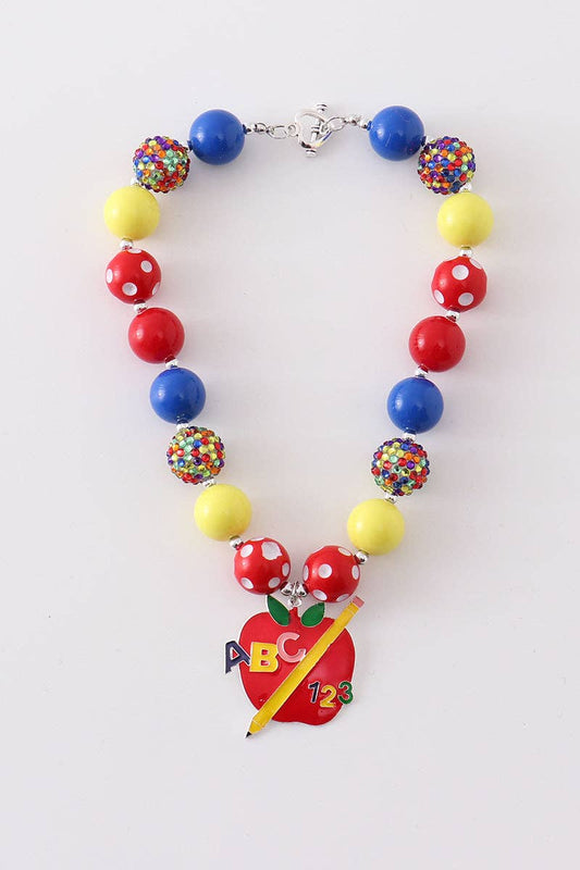 Chunky Necklace "Apple ABC"