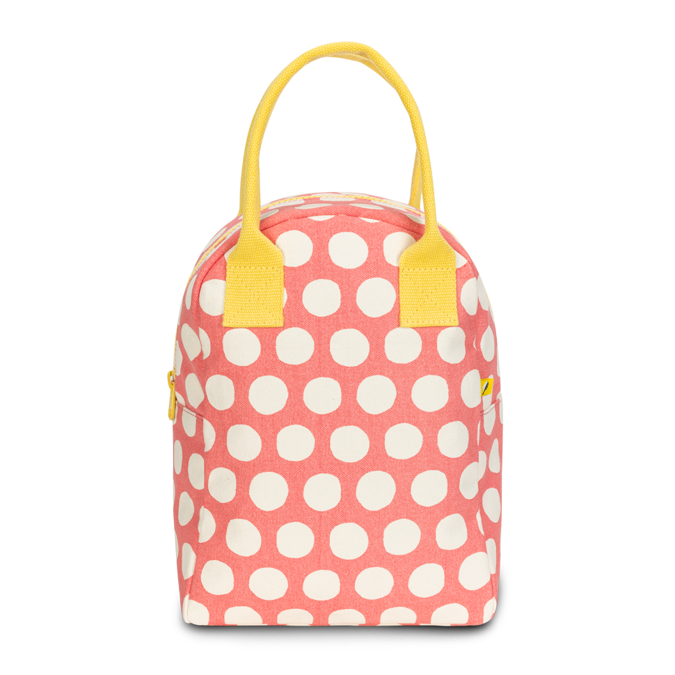 Zipper Lunch Bag - Dot Pink