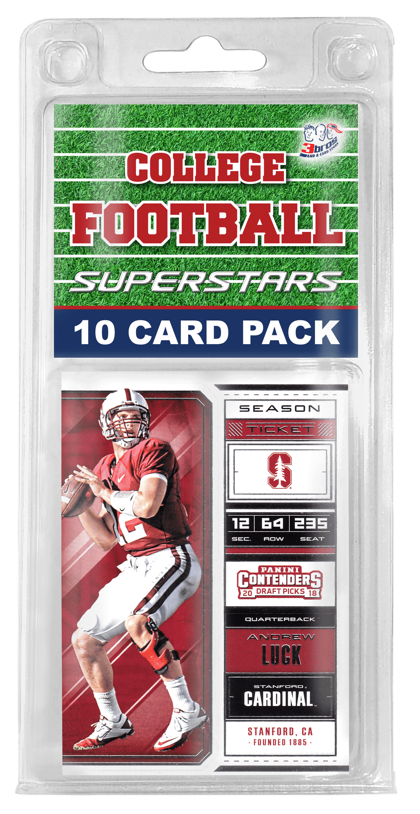 10-Card College Football Superstar Mix Lots