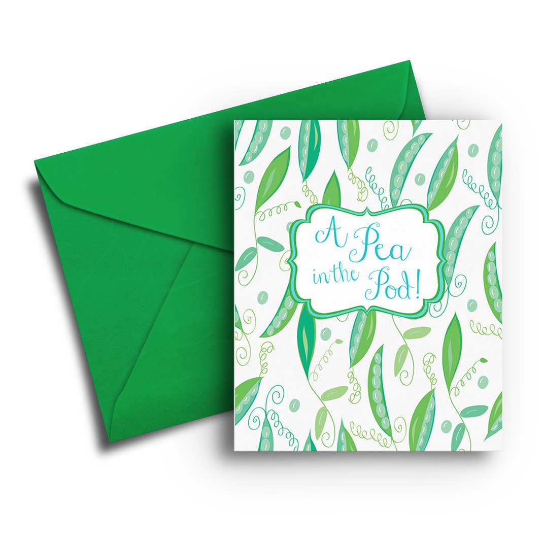 Pea In the Pod Baby Card