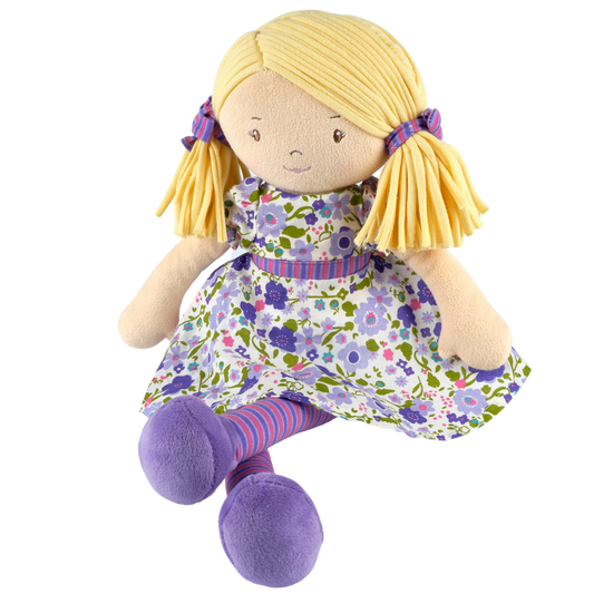 Peggy - Blonde Hair with Lilac and Pink Dress - Einstein's Attic