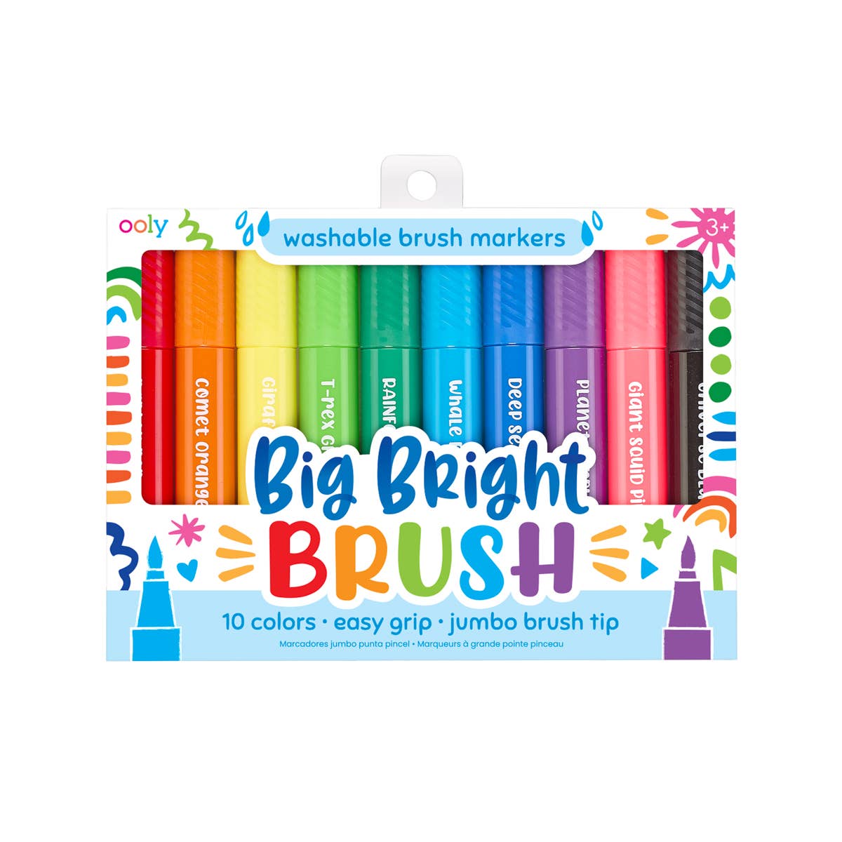 Big Bright Brush Markers - set of 10 - Einstein's Attic