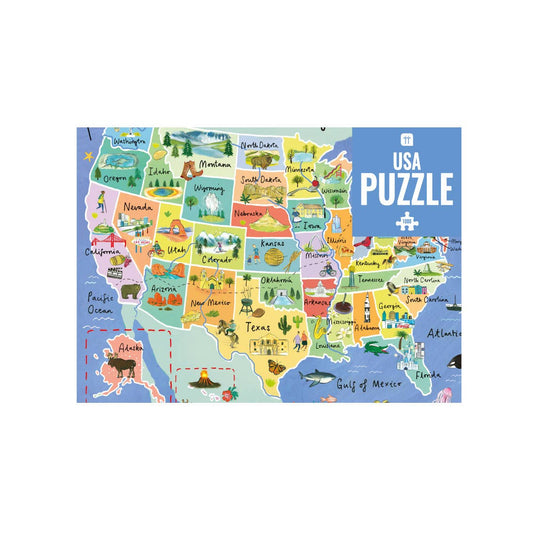 1000-piece USA Map Puzzle and Poster