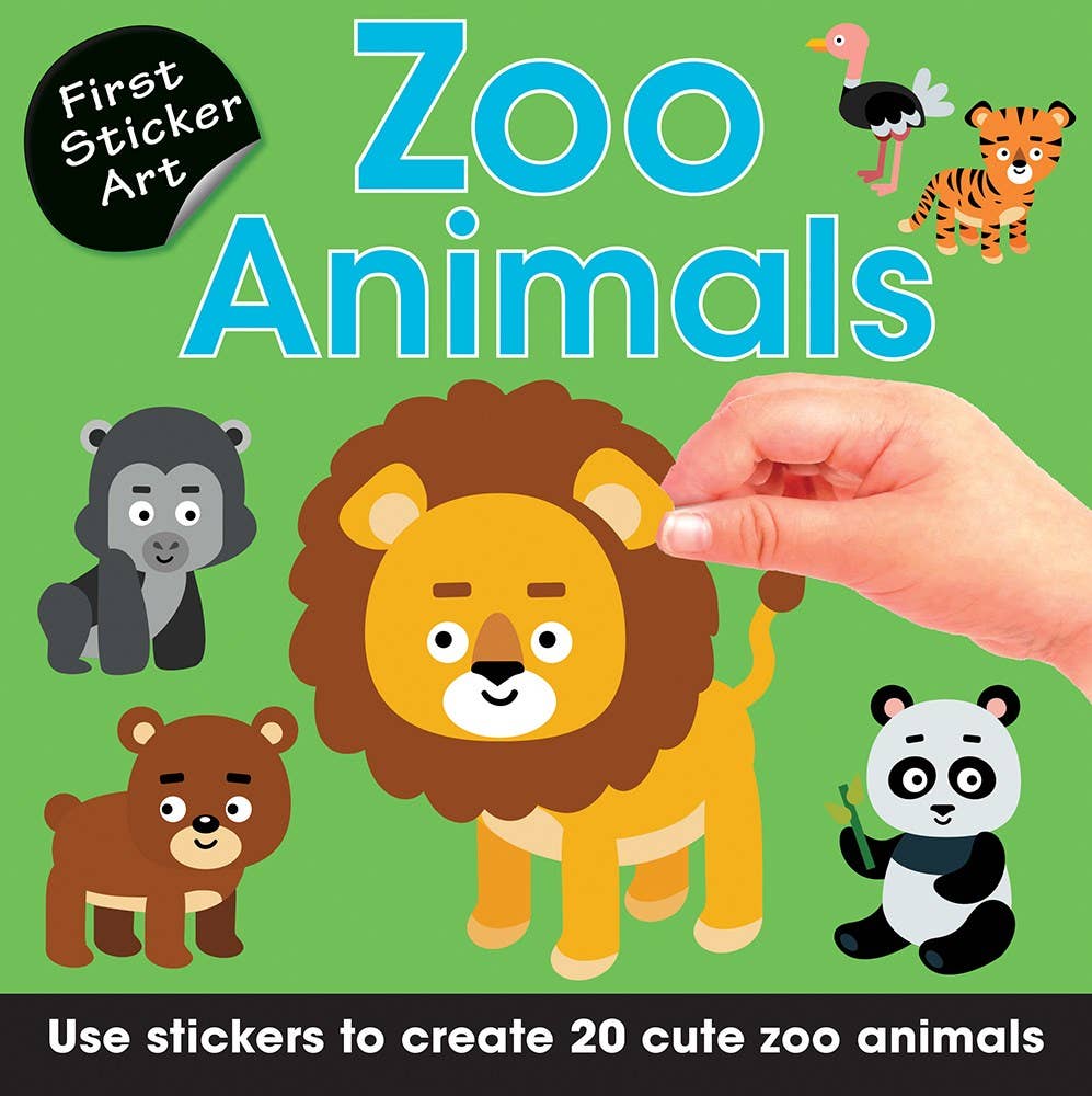 First Sticker Art: Zoo Animals (Create 20 Cute Zoo Animals!)