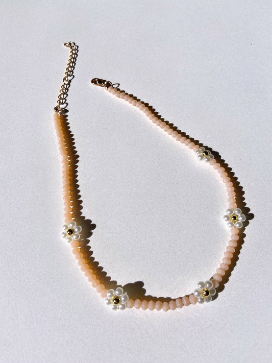 Crystal Bead Daisy Choker Necklace | Jewelry | Western