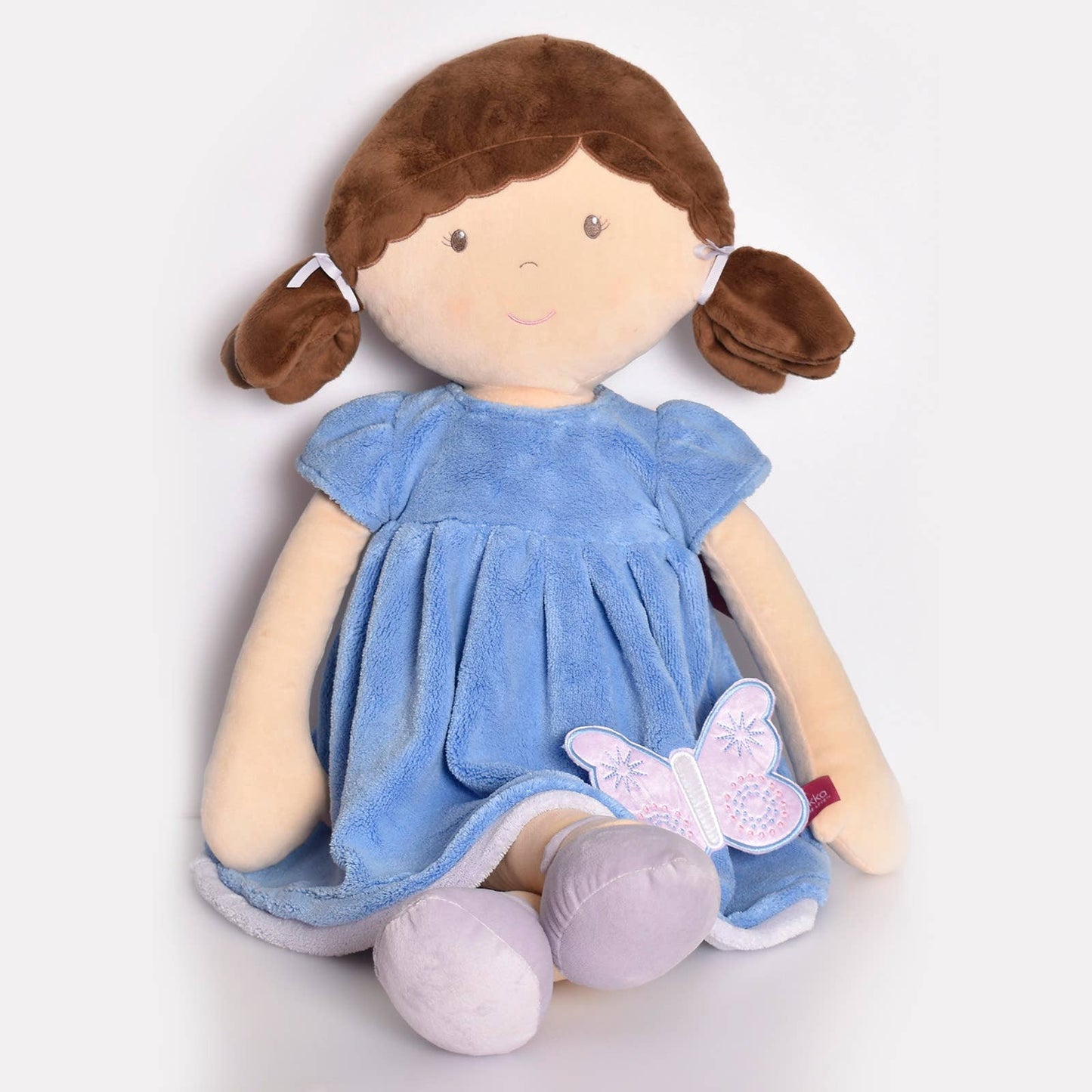 Pari Display Doll with Brown Hair/Blue & Purple Dress - Einstein's Attic