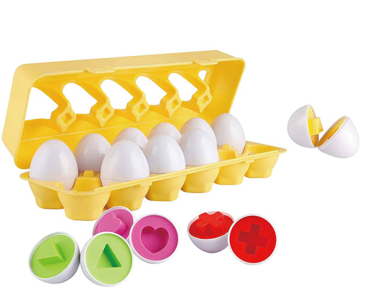 Nothing But Fun Toys - Shape Sorter Eggs 12 piece playset - Einstein's Attic